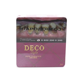 Сигариллы с фильтром DECO STYLE PIPE TOBACCO AROMA (20 шт) - фото 20778