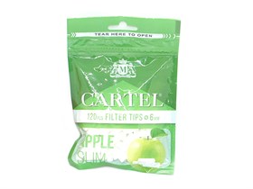 Фильтры для самокруток Cartel Slim 6мм Apple (120 шт.) - фото 20911