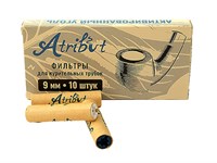 Фильтры для трубки Atribut угольные 9мм (упаковка 10 шт)