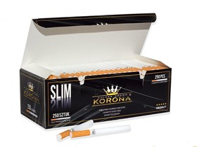 Гильзы для сигарет KORONA SLIM (250 шт)  - фото 14566