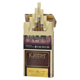 Сигариты K.Ritter Turin Coffee Flavour Super Slim (1 блок) - фото 15770