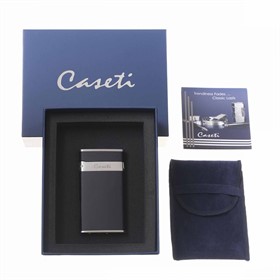 Зажигалка Caseti, турбо, тонкая, черная CA418-2 - фото 16389