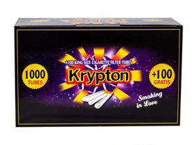 Гильзы для сигарет KRYPTON TUBES 15 мм (1100 шт) - фото 16602