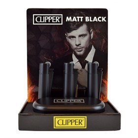 Зажигалка Clipper CMP22 Black Matte - фото 16779