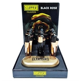 Зажигалка Clipper CP11 Black Rose - фото 16912