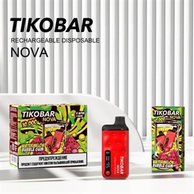 Электронная сигарета TIKOBAR Nova 10000 Арбузная жвачка - фото 18125