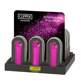 Зажигалка Clipper CP11 Sparkling Fuchsia - фото 18558