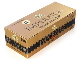 Гильзы для сигарет IMPERATOR BLACK Long CARBON 20 мм (200 шт.) - фото 20069