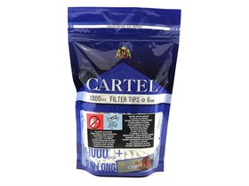 Фильтры для сигарет CARTEL Slim Long 1000 шт ( 6 Х 22 мм) - фото 20534