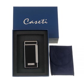 Зажигалка Caseti сигарная, турбо (двойное пламя), черная CA437-1 - фото 20615