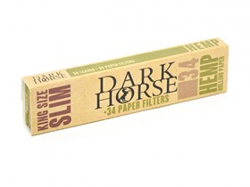 Сигаретная бумага Dark Horse KS Hemp+FTIP 110 мм (34 листа ) - фото 20733