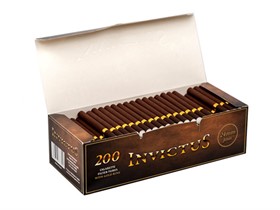 Гильзы для сигарет INVICTUS BROWN TUBES GOLD RING 24 mm (200 шт) - фото 9101