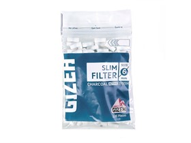 Фильтры для самокруток Gizeh Slim Угольные 6 мм (120 шт) - фото 9399