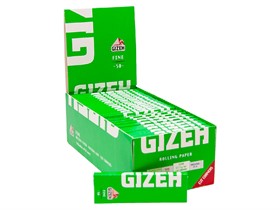 Сигаретная бумага Gizeh Fine Green Cut-Corners 70 мм 50 листов - фото 9524