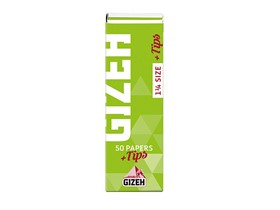 Сигаретная бумага Gizeh 1 1/4 Super Fine 78 мм + Tips Magnet (50+50 ) - фото 9528