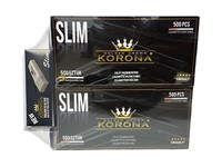 Комплект KORONA SLIM:  Гильзы 500 шт (2 пачки) + машинка для набивки гильз