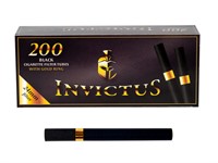 Гильзы для сигарет INVICTUS BLACK TUBES GOLD RING 24 mm ( 200 шт)