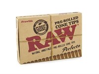 Фильтры для самокруток Raw Prerolled Cone Tips бумажные конические (21 шт)