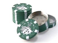 Гриндер для измельчения табака металл 34098А покерные фишки