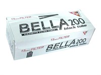 Гильзы для сигарет Bella Black Tube 15 мм (200 шт.)