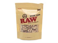 Фильтры для самокруток Raw Prerolled Tips WIDE бумажные (18 x7,2 мм) 180 шт